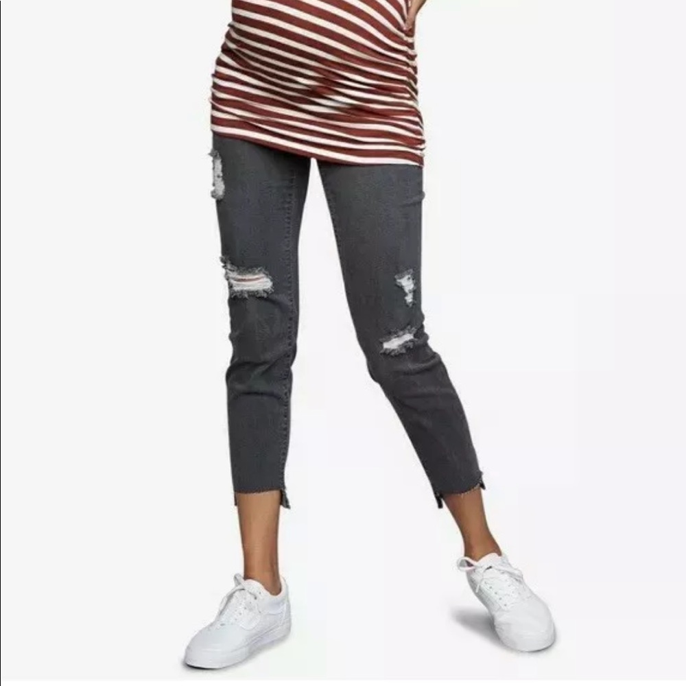 LED maternity jeans